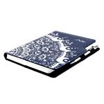 Notes DESIGN B6 štvorčekový - modrá - ornament