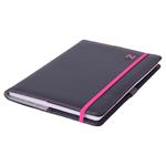Notes ELASTIC A5 čistý - grafit/magenta gumička