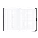 Notes ELASTIC A5 štvorčekový - grafit/čierna gumička