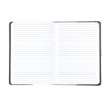 Notes ELASTIC B6 linajkový - grafit/zelená gumička