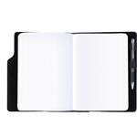 Notes GEP B5 štvorčekový - čierna/čierné vnútro