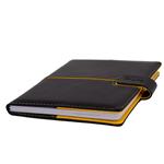 Notes MAGENETIC A5 linajkový - čierna/žltá