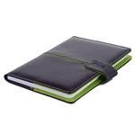 Notes MAGENETIC A5 štvorčekový - čierna/zelená