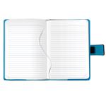 Notes MAGENETIC B6 linajkový - čierna/tyrkysová