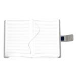 Notes MAGENETIC B6 linajkový - modrá/strieborná