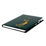 Notes - zápisník DESIGN A4 bodkovaný - zelená - Golf muž