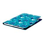 Notes - zápisník DESIGN A5 štvorčekový - tyrkysová- Doktor - srdce