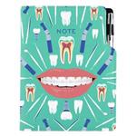 Notes - zápisník DESIGN B5 čistý - mätová - zubár