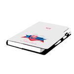 Notes - zápisník DESIGN B6 linajkový - biela - Slovensko - vlajka