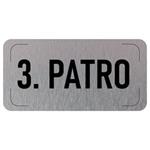 Označenie podlažia - 3. poschodie, hliníková tabuľka, 300 x 150 mm