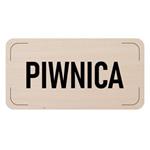 Označenie podlažia - Prízemie, drevená tabuľka, 300 x 150 mm