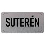 Označenie podlažia - Suterén, hliníková tabuľka, 300 x 150 mm