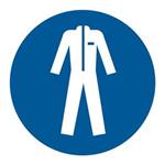 Používaj ochranný odev - SYMBOL, samolepka 100x100