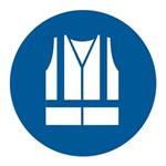 Používaj reflexnú vestu - SYMBOL, samolepka 100x100
