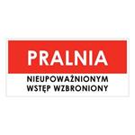 PRALNIA, płyta PVC 2 mm, 190x90 mm