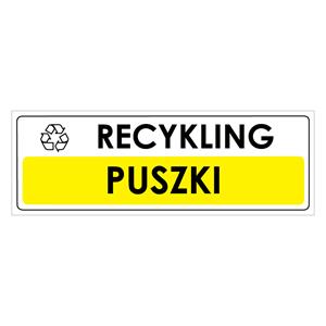 RECYKLING - PUSZKI, płyta PVC 1 mm 290x100 mm