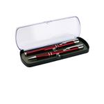 Sada guľôčkové pero a mikroceruzka Solomon - červená tmavá