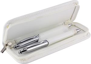 Sada guľôčkové pero a mikroceruzka Zenga - biela