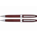 Sada kuličkové pero a mikrotužka Jatyn - kaštan