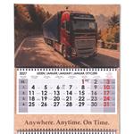 Šesťmesačný kalendár Sixto Kraft skládaný český so špirálou 2027 - sivý