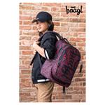 Školská sada Core Red Polygon - batoh, peračník, vrecko