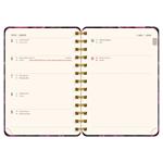 Špirálový 18-mesačný diár Petito - Fialové kvety 2025/2026