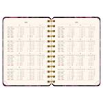 Špirálový 18-mesačný diár Petito - Fialové kvety 2025/2026