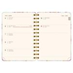 Špirálový 18-mesačný diár Petito - Ružová Mramor 2025/2026