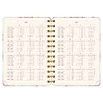 Špirálový 18-mesačný diár Petito - Ružová Mramor 2025/2026