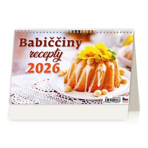 Stolový kalendár 2026 - Babičkinej recepty