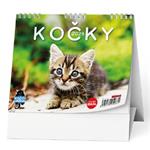 Stolový kalendár 2026 IDEÁL - Mačky /s mačacím menom/