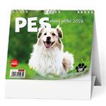 Stolový kalendár 2026 IDEÁL - Pes - verný priateľ /s psími menami/
