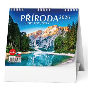 Stolový kalendár 2026 IDEÁL - Príroda, hory, rieky, jazerá…