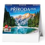Stolový kalendár 2026 IDEÁL - Príroda, hory, rieky, jazerá…