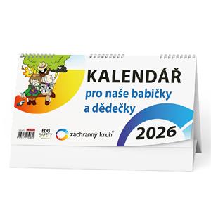 Stolový kalendár 2026 Kalendár pre naše babičky a deduškov