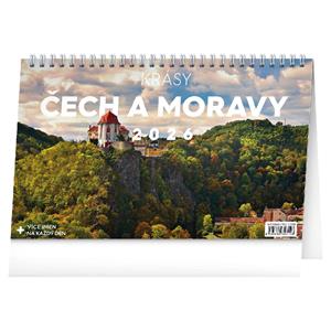 Stolový kalendár 2026 Krásy Čiech a Moravy