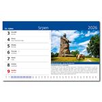 Stolový kalendár 2026 - Krížom krážom Českou republikou