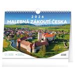 Stolový kalendár 2026 Malebné zákutia Česka s extra veľkým kalendáriom