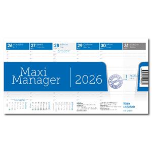 Stolový kalendár 2026 - Maximanager modrý