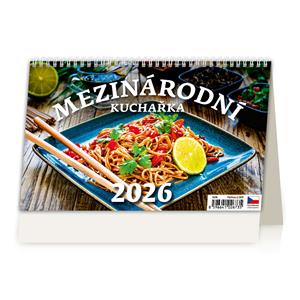 Stolový kalendár 2026 - Medzinárodná kuchárka