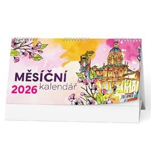 Stolový kalendár 2026 Mesačný kalendár (mesačný kalendárium)