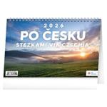 Stolový kalendár 2026 Po Česku chodníkmi Via Czechia