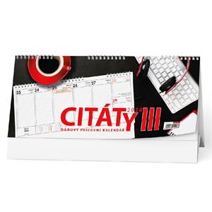 Stolový kalendár 2026 Pracovný kalendár CITÁTY III