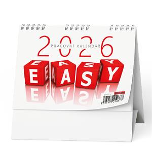 Stolový kalendár 2026 Pracovný kalendár EASY