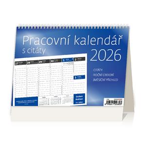 Stolový kalendár 2026 - Pracovný kalendár s citátmi