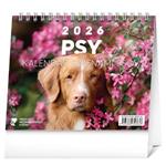 Stolový kalendár 2026 Psy - s menami psov
