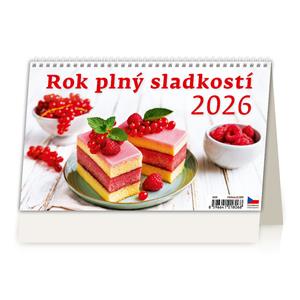 Stolový kalendár 2026 - Rok plný sladkostí