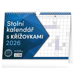 Stolový kalendár 2026 S krížovkami a háčikom