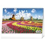 Stolový kalendár 2026 Svet