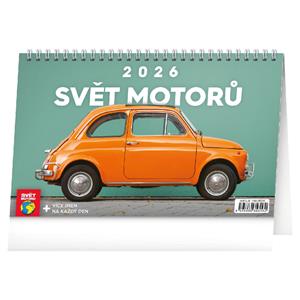 Stolový kalendár 2026 Svet motorov